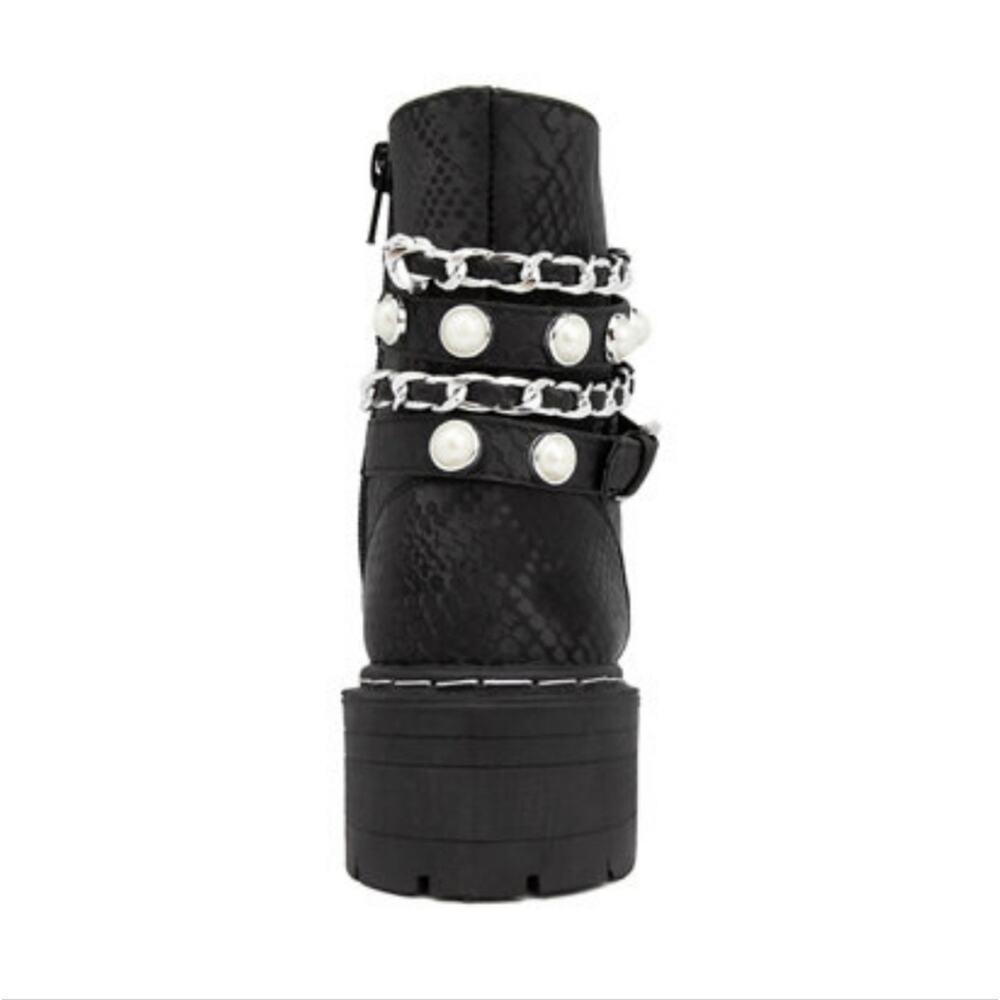SUGAR NWT KADE PEARL COMBAT BOOTS - Picture 6 of 10